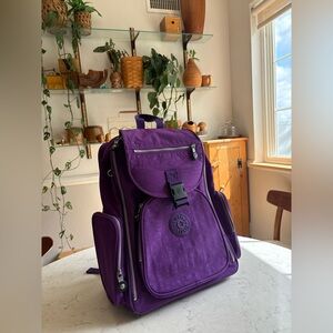 Kipling Alcatraz I| Wheeled Backpack with Laptop Protection (Tile Purple)